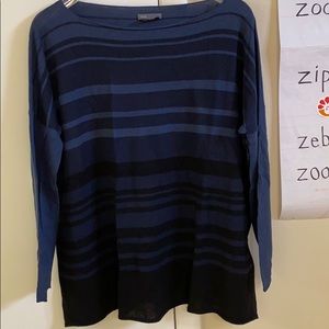 Vince for a Pea in the Pod blue sweater